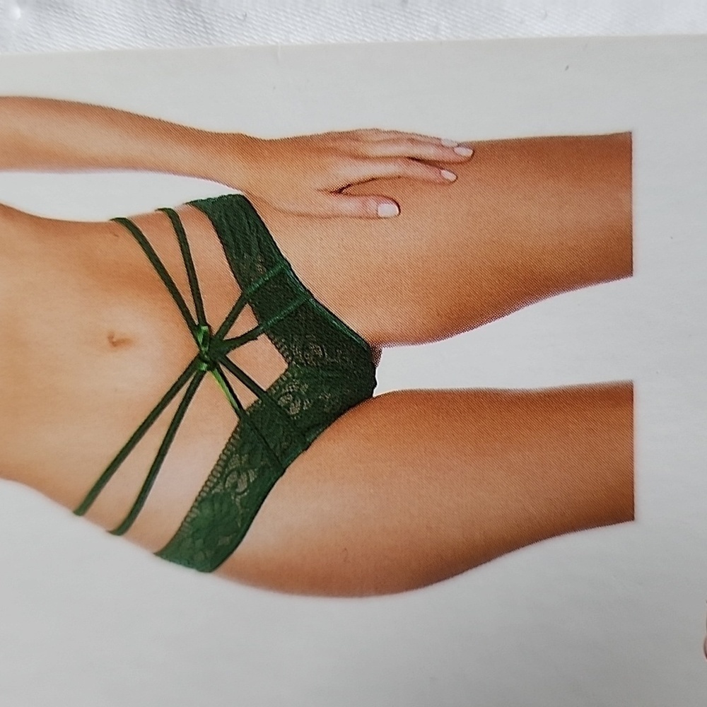 Popsi lingerie green panties size medium